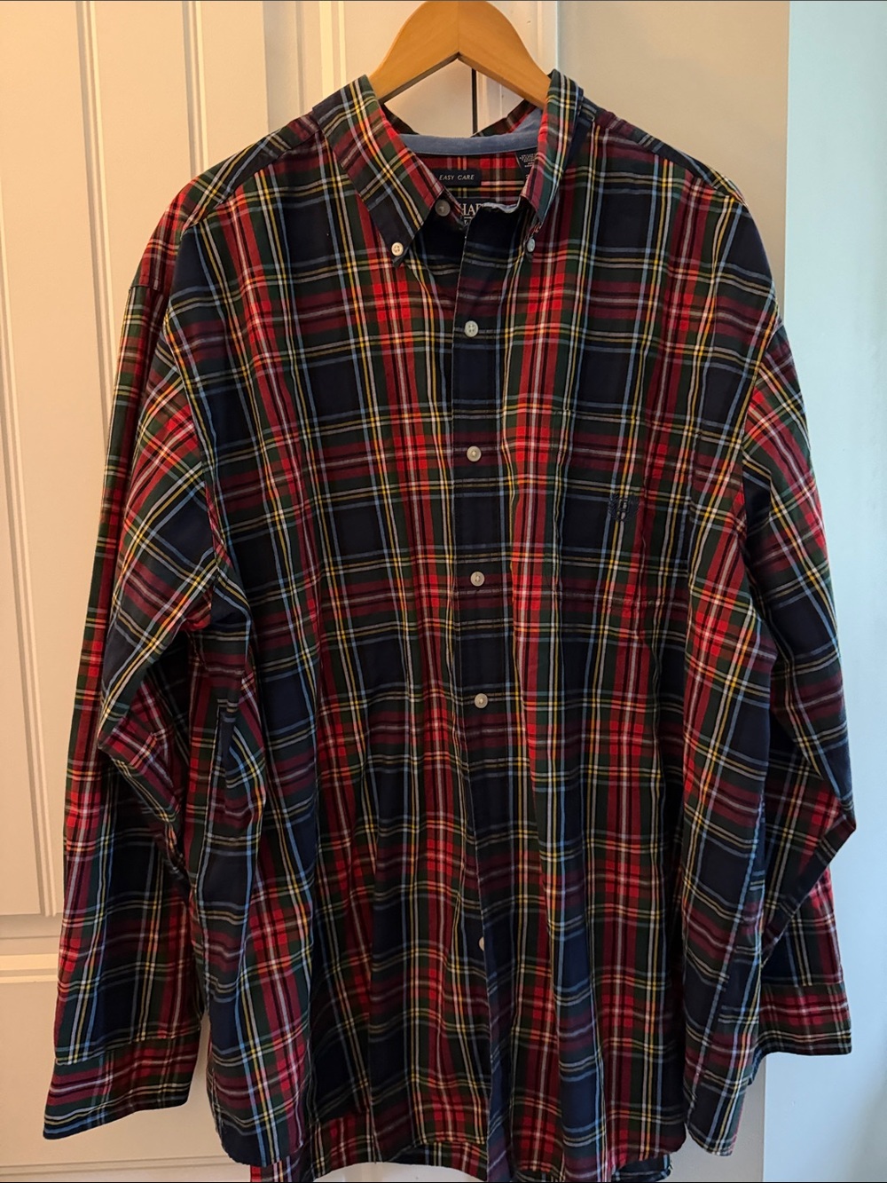 Chaps Ralph Lauren Tarton Plaid Shirt 2X big